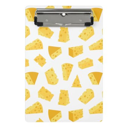 cheese pattern print mini clipboard